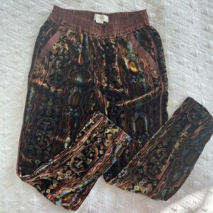 Anthropologie velvet pants